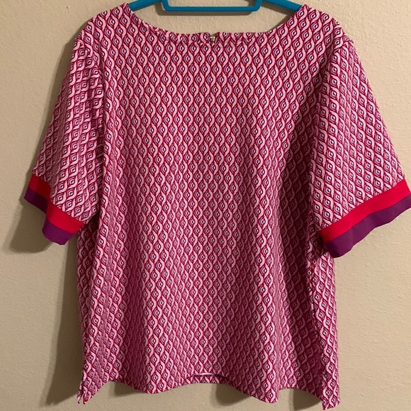 Chicos back zip short sleeve top size 3 or XL - Picture 1 of 5